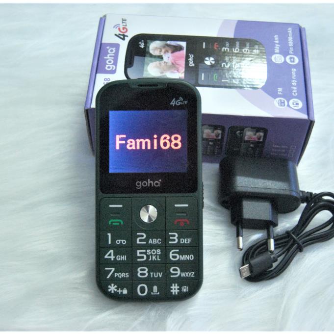 { BH 6 THÁNG } điện thoại cho người già Fami68 4G Mới Fullbox, Đọc Số, Loa To, Chữ To Pin Trâu. BH 1 đổi 1 trong 2 tháng | BigBuy360 - bigbuy360.vn