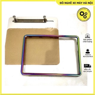Bộ Khung Biển Số Mica + Ốp Viền Biển 7 Màu Titan Cực Xịn Đầy Đủ - Hàng Chuẩn
