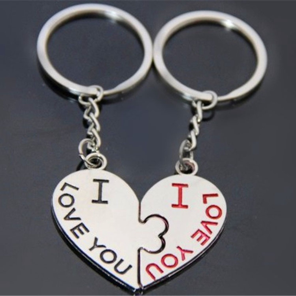 Móc khóa bằng hợp kim kẽm họa tiết hoạt hình dễ thương cho cặp đôi