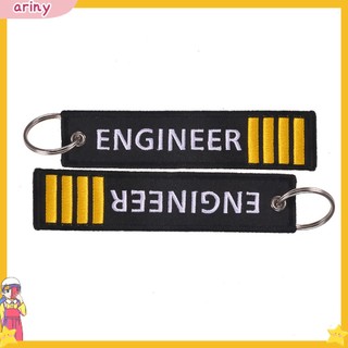 Móc khoá chữ Engineer thêu độc đáo đa dụng