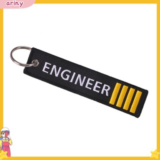 Móc khoá chữ Engineer thêu độc đáo đa dụng