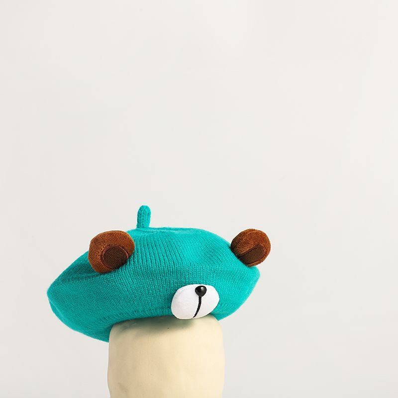 Nón beret Đan Len Dễ Thương Cho Bé