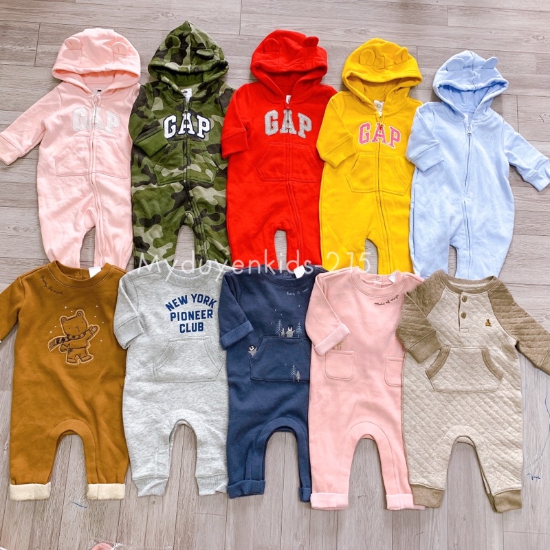 Body nỉ G.A.P dành cho bé trai bé gái từ 6kg đến 8kg