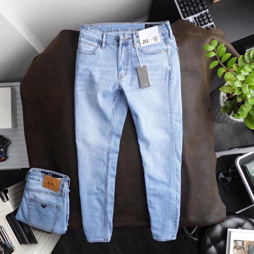 Quần bò jean nam skinny co giãn 4 chiều Big size 28-36 dáng ôm Avocado