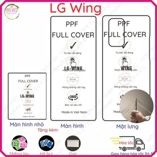 Dán PPF LG Wing 5G loại trong, nhám dành cho màn hình, mặt lưng