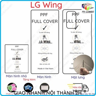 Dán PPF LG Wing 5G loại trong, nhám dành cho màn hình, mặt lưng