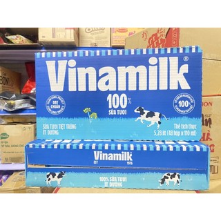 Thùng 12 vỉ sữa tươi vinamilk bé 110ml x 48 hộp