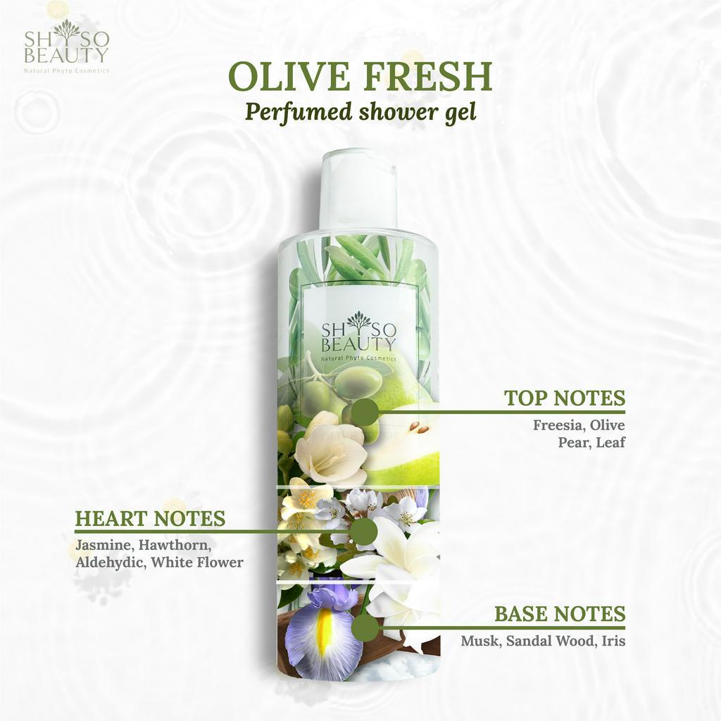 Sữa Tắm Nước Hoa Anh Quốc SHSO Beauty Olive Fresh Chai 500ml - NPC PHAR