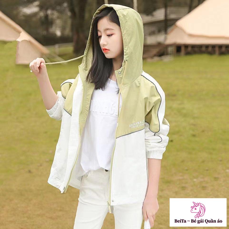 Áo Khoác Gió Phong Cách Hàn Quốc Thời Trang Xuân Thu 2023 Cho Bé Gái