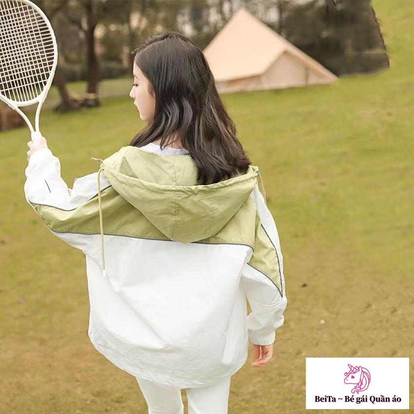 Áo Khoác Gió Phong Cách Hàn Quốc Thời Trang Xuân Thu 2023 Cho Bé Gái