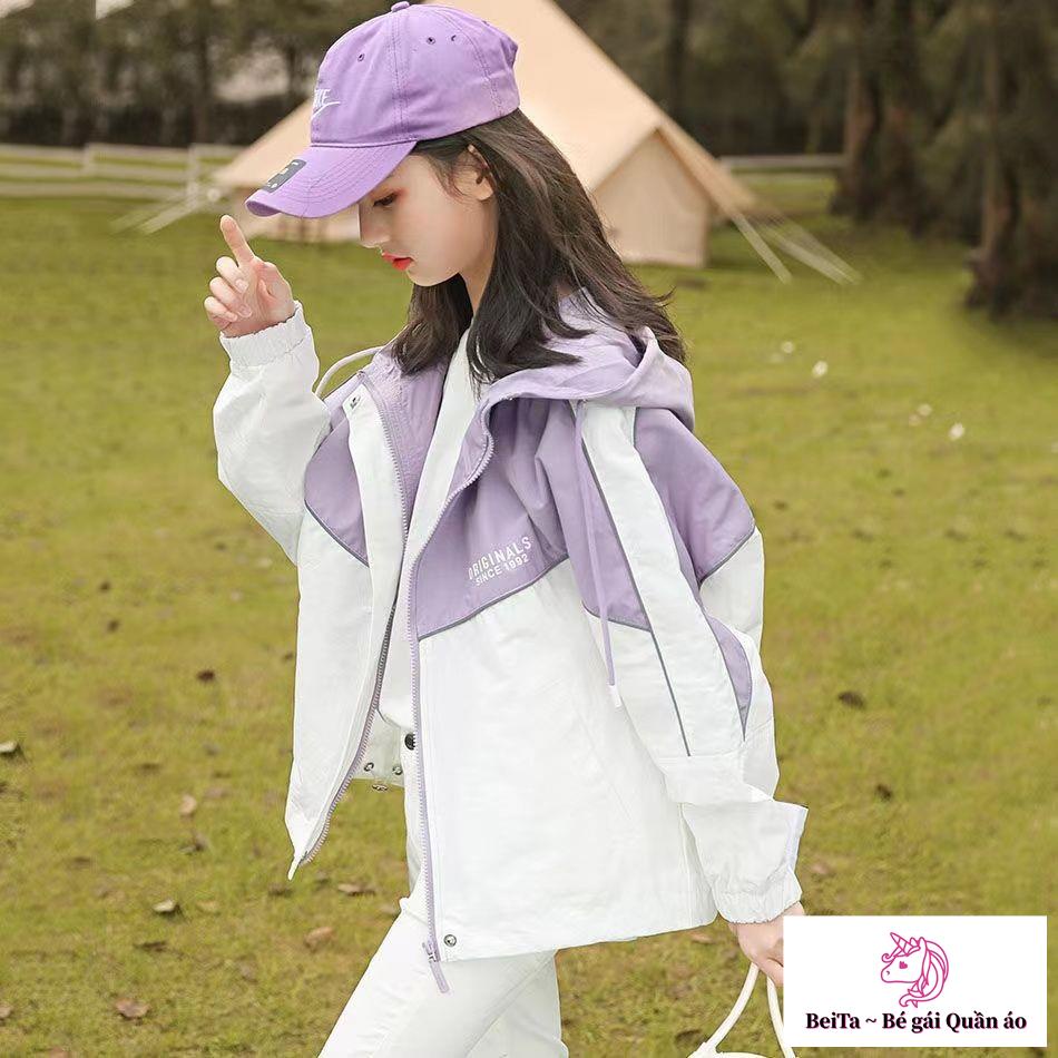 Áo Khoác Gió Phong Cách Hàn Quốc Thời Trang Xuân Thu 2023 Cho Bé Gái