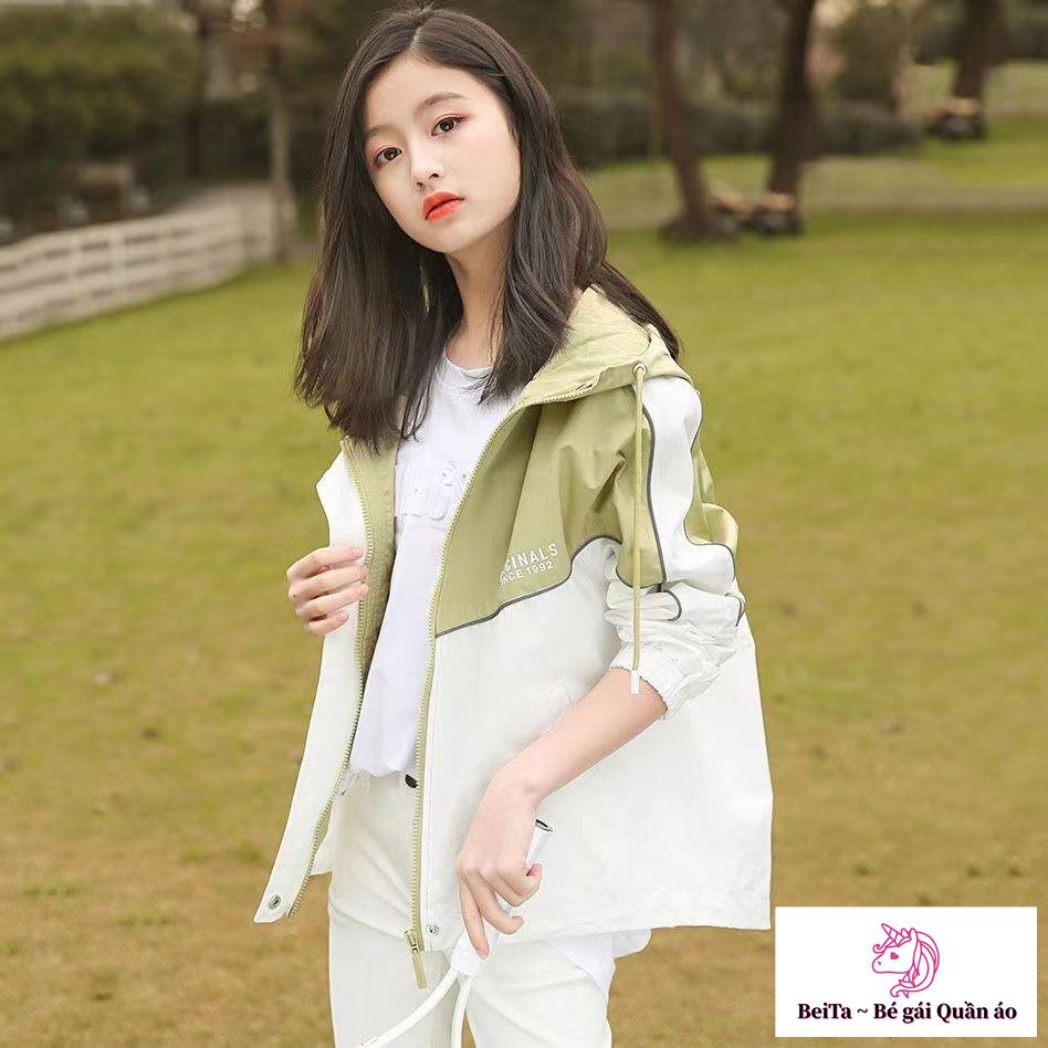 Áo Khoác Gió Phong Cách Hàn Quốc Thời Trang Xuân Thu 2023 Cho Bé Gái