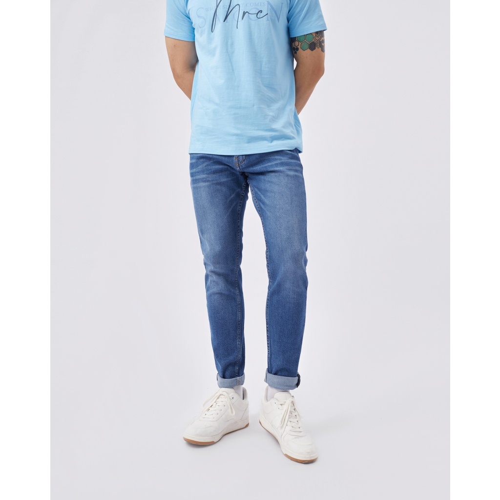 Quần Jean Nam Denim Trơn Form Slimfit - 0421-SN