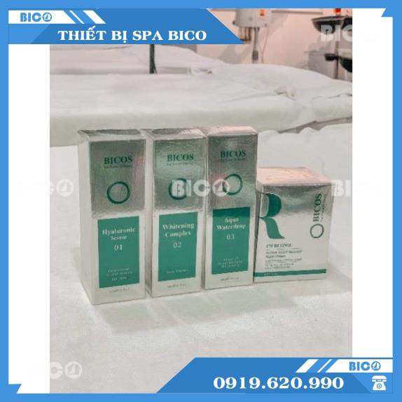 Bộ Sản Phẩm Căng Bóng Nano Mờ Thâm Trắng Da BICOS