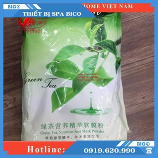 Mặt Nạ Trà Xanh Dạng Bột Dẻo Cho Spa [Gói / 1000g] -Thiết Bị Spa BICO