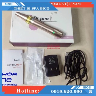 [BH 12 Tháng] Máy Phi Kim Dr Pen M5 Màu Vàng Có Tích Điện Chính Hãng DrPen  -Thiết Bị Spa BICO