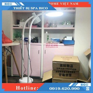 [BH12 tháng]💢 Đèn led soi da ánh sáng lạnh chỉnh sáng cho Spa, phun xăm, nối mi chân nặng thân cứng cáp có kèm kính lúp