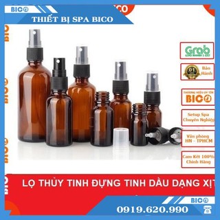 [Đủ Size] Chai Đựng Tinh Dầu, Lọ Chiết Mỹ Phẩm Thủy Tinh Dạng Xịt Phun Sương 10ml - 20ml - 30ml -50ml - 100ml giá rẻ