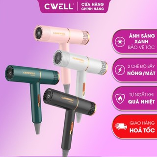 Máy sấy tóc mini CameWell chính hãng, máy sấy tóc công suất lớn 1000W tạo kiểu tóc chuyên nghiệp 2 chiều nóng lạnh CW01H