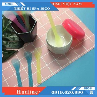 [50 Cái] Thìa Đắp Mặt Nạ, Que Đắp Mặt Nạ Cho Bộ Bát Đắp Mặt Bằng Nhựa