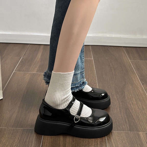 Giày Da Đế Dày Thời Trang 2023 Dành Cho Nữ