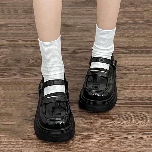 Giày Da Đế Dày Thời Trang 2023 Dành Cho Nữ