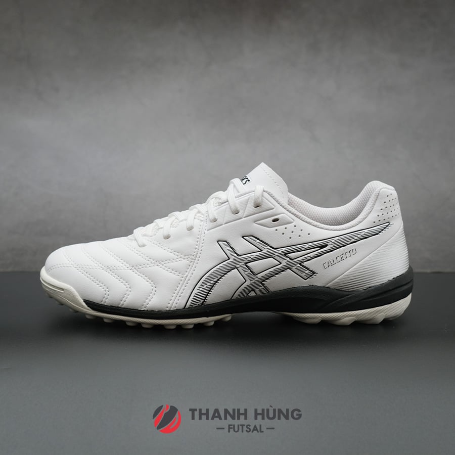 GIÀY ĐÁ BÓNG CHÍNH HÃNG ASICS CALCETTO WD 9 TF - 1113A038-100 - TRẮNG/XÁM