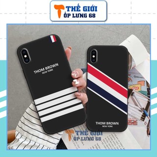 Ốp cạnh vuông iPhone X Xr Xs XsMax Max hình thời trang thom bro.wn thương hiệu nổi tiếng