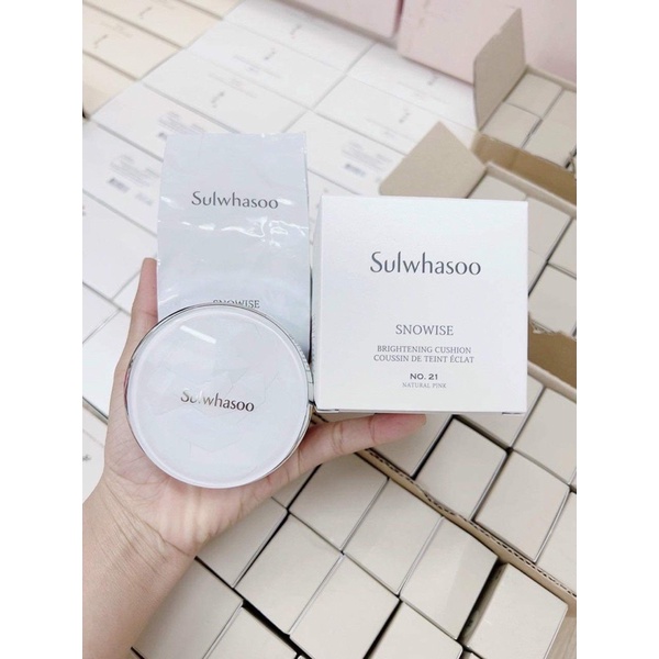 Phấn nước dưỡng trắng kềm dầu Sulwhasoo Snowise Brightening cushion Fullbox
