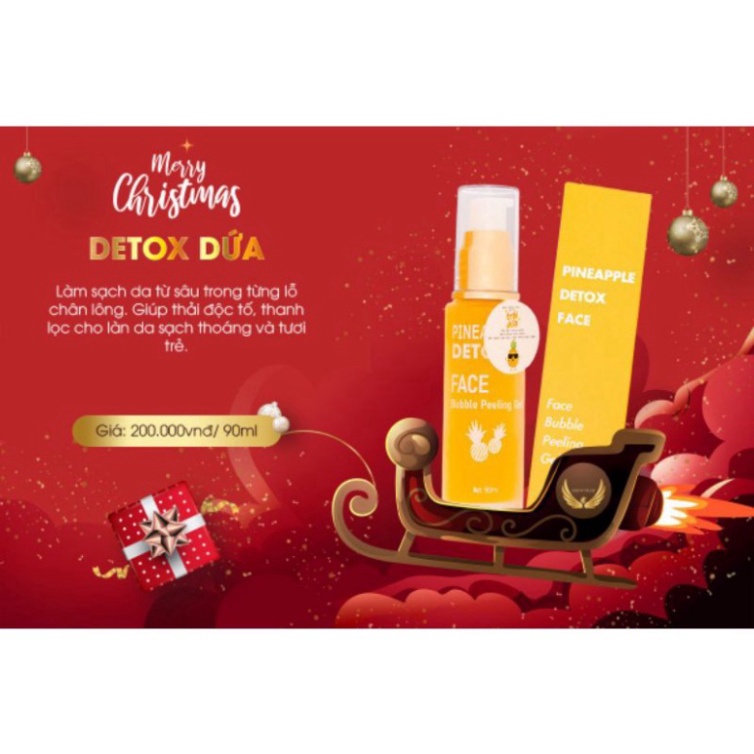 Detox dứa thải độc trắng da giúp da hấp thụ được kem Queenie | BigBuy360 - bigbuy360.vn