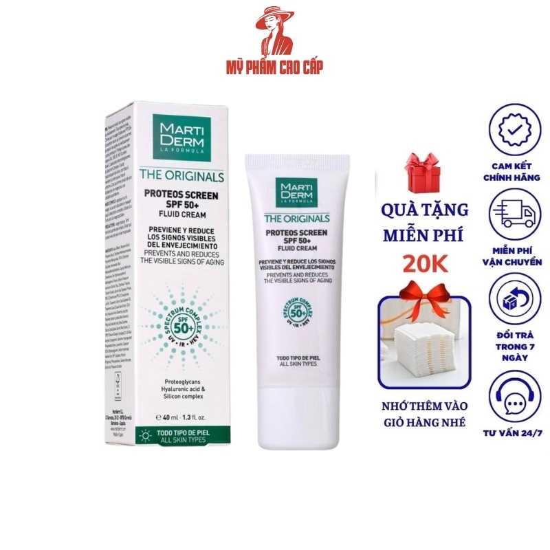 Kem Chống Nắng Martiderm The Originals Proteos Screen 40ml !