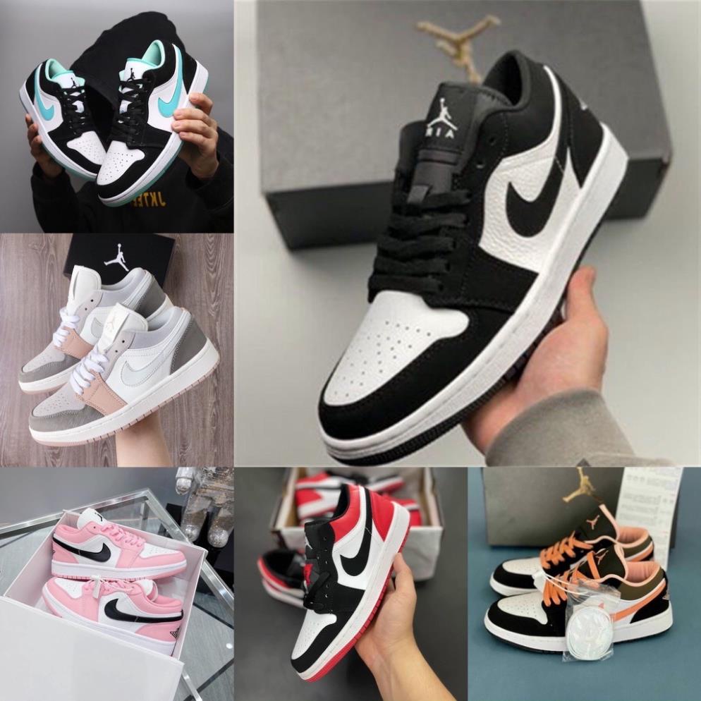 Giày sneaker JORDAN 1 THẤP CỔ các màu hot trend nam nữ, Giày thể thao JD1 các màu dùng đi học.tập gym,chạy bộ 2023