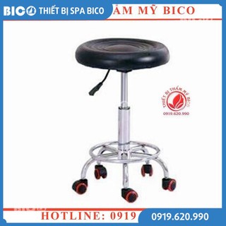 [Không Rơi Bánh] Ghế Ngồi Cho Kỹ Thuật Spa Chỉnh Chiều Cao Ngồi Vừa Giường Nối Mi, Phun Xăm Giường Spa Các Loại