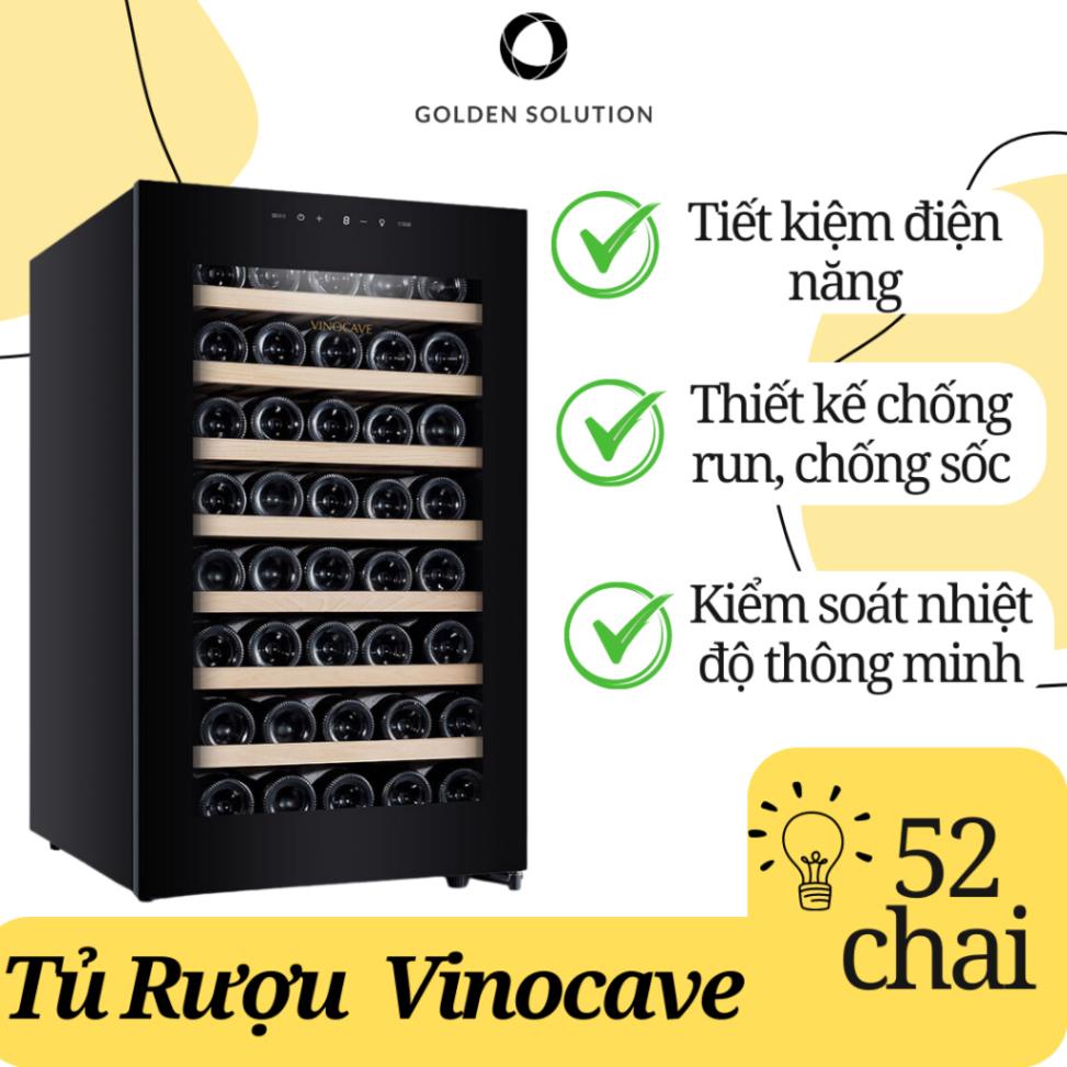 Tủ Đựng Rượu Vang, GIúp Bảo Quản Rượu Sử Dụng Được Lâu- Hương Vị Càng Ngon Vinocave - 52 Chai Kệ Gỗ