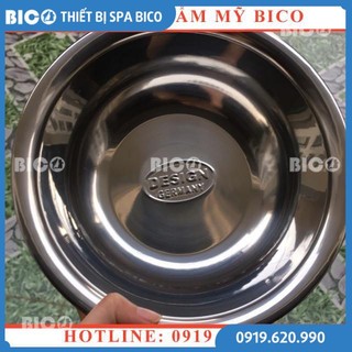 Thau inox 22cm (để vừa vòng xe đẩy inox) - Thiết Bị Thẩm Mỹ BICO