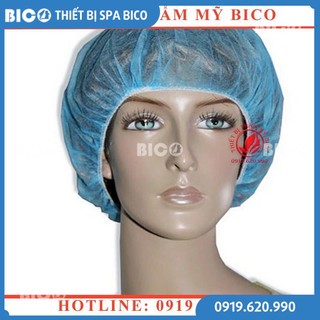 mũ giấy y tế - mũ dùng cho spa sử dụng 1 lần (1 bích 100 cái) - Thiết Bị Thẩm Mỹ BICO
