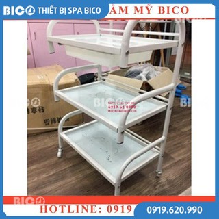 [Hàng Đẹp Giao Toàn Quốc] Xe Đẩy Đồ Spa 3 Tầng Đựng Đồ Spa - Thiết Bị Thẩm Mỹ BICO