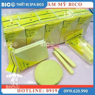 [240 Miếng] Bông Mút Rửa Mặt Bọt Biển Chivey Mềm Mịn Chuyên Cho Spa - Thiết Bị Thẩm Mỹ BICO