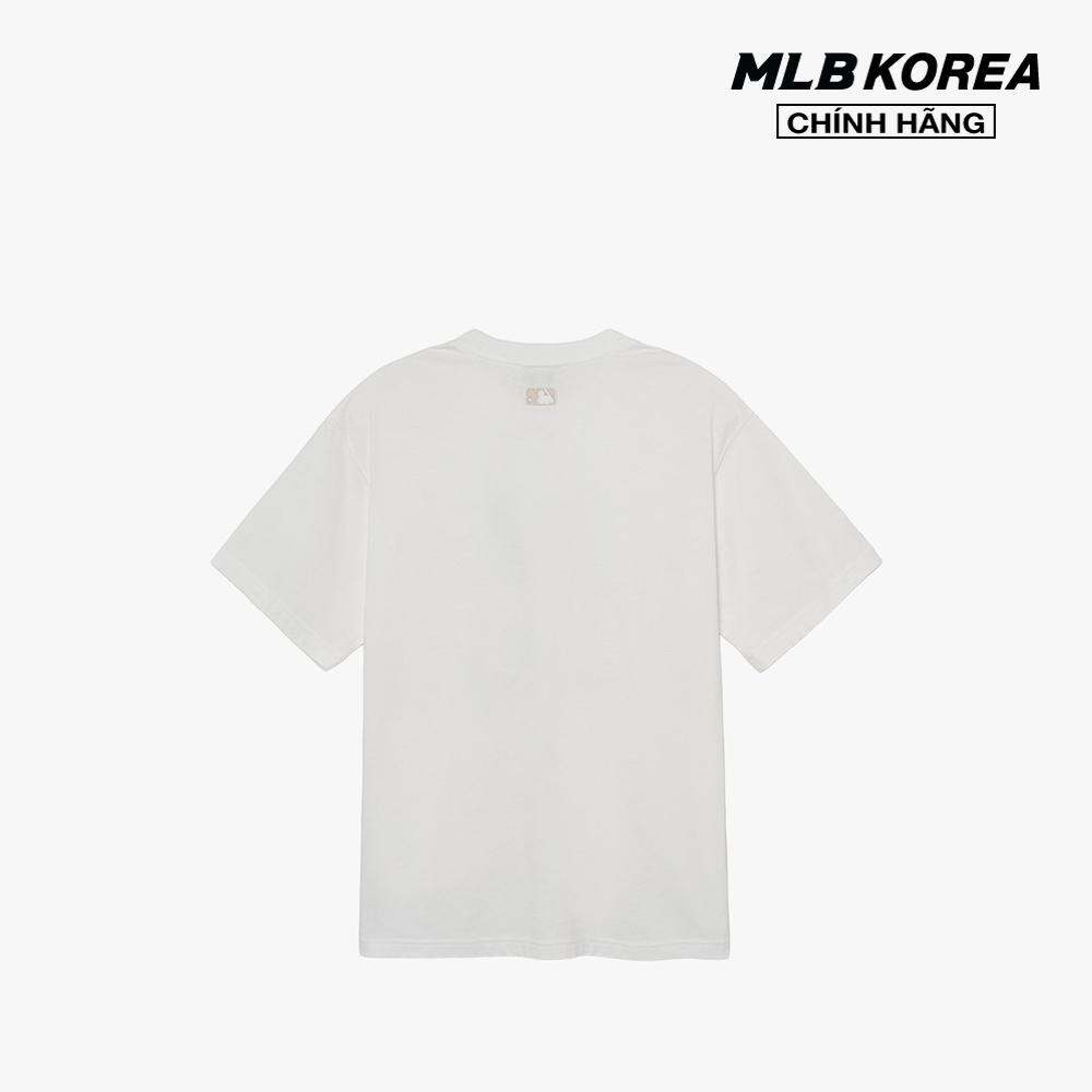 MLB - Áo thun unisex cổ tròn tay ngắn phom suông hiện đại 3ATSE0333-07WHS
