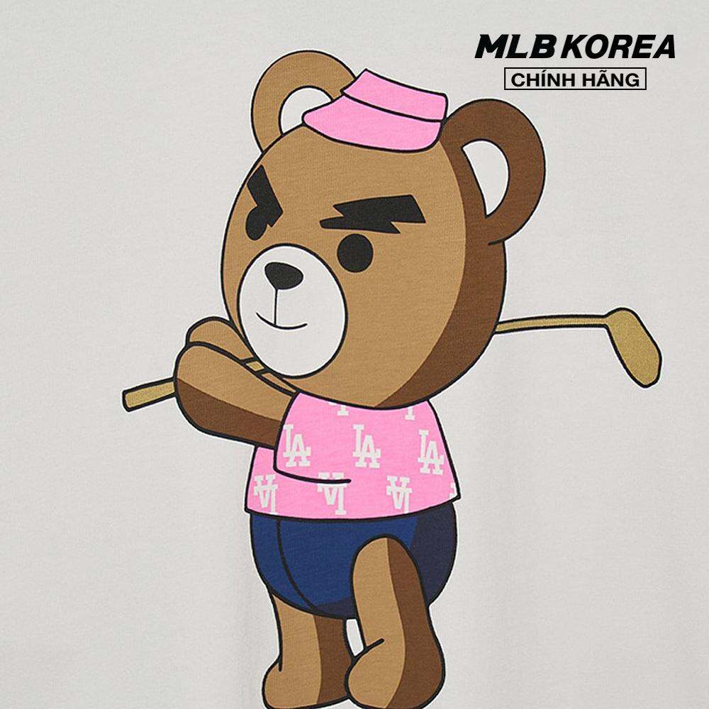 MLB - Áo thun unisex cổ tròn tay ngắn phom suông hiện đại 3ATSE0333-07WHS