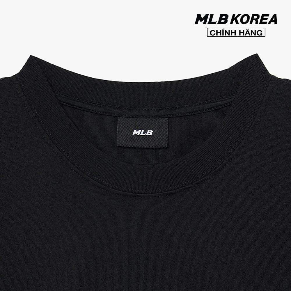 MLB - Áo thun unisex cổ tròn tay ngắn phom suông hiện đại 3ATSE0333-50BKS