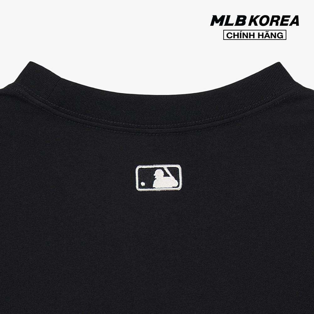 MLB - Áo thun unisex cổ tròn tay ngắn phom suông hiện đại 3ATSE0333-50BKS