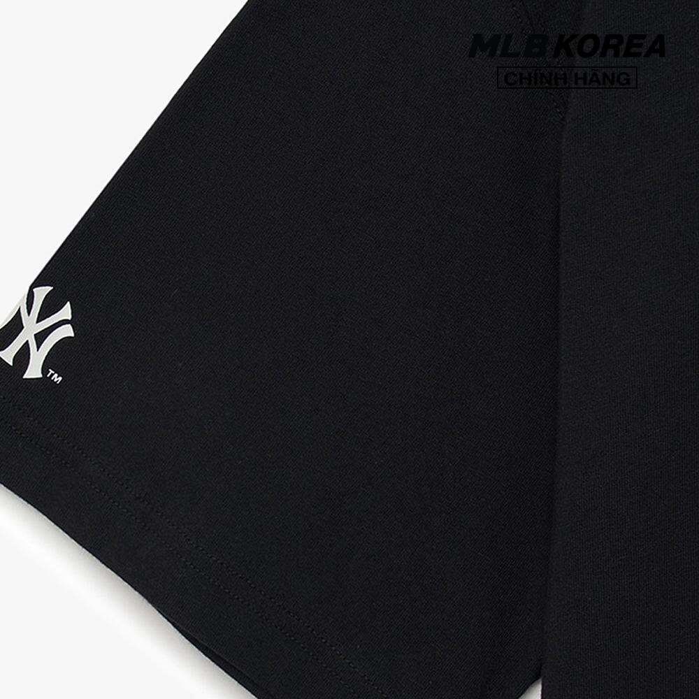 MLB - Áo thun unisex cổ tròn tay ngắn phom suông hiện đại 3ATSE0333-50BKS