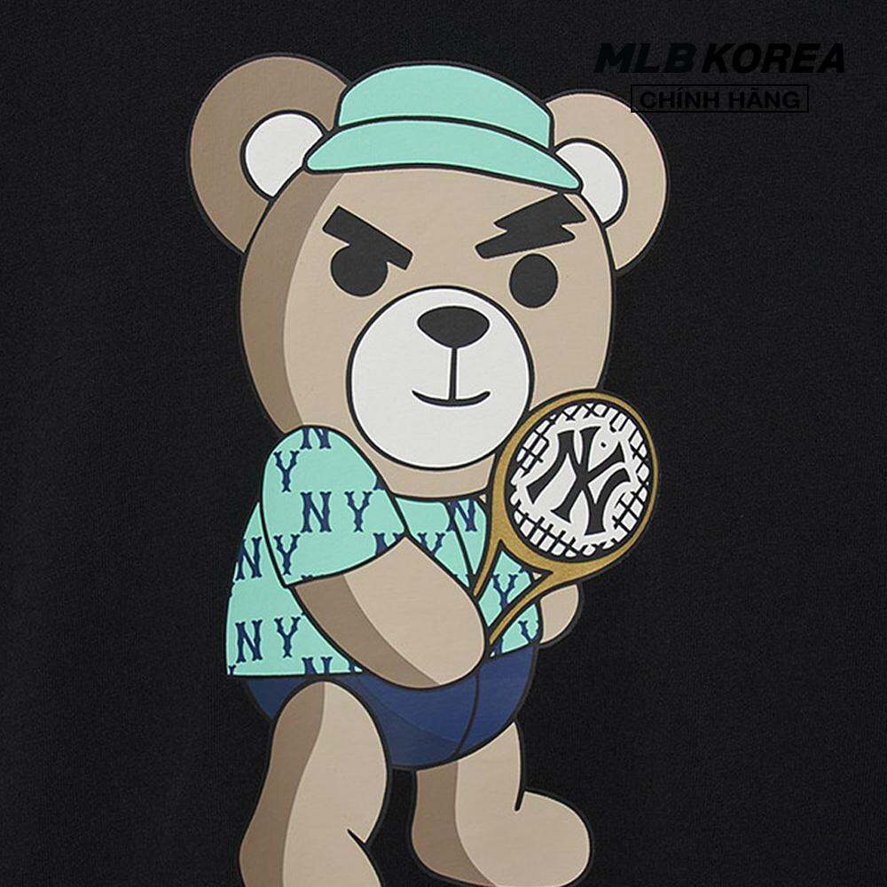 MLB - Áo thun unisex cổ tròn tay ngắn phom suông hiện đại 3ATSE0333-50BKS