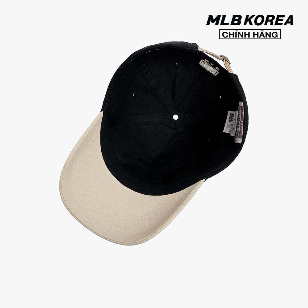 MLB - Nón bóng chày unisex Basic Color Block Unstructured 3ACP3303N-50BKS