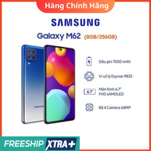 Điện thoại Samsung Galaxy M62 - HÀNG CHÍNH HÃNG - fullbox nguyên seal pin 7000mAh