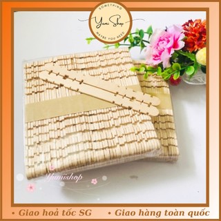 Bộ 48 Que Kem Khắc Cạnh Làm Mô Hình Nhà Thủ Công Que Kem Handmade