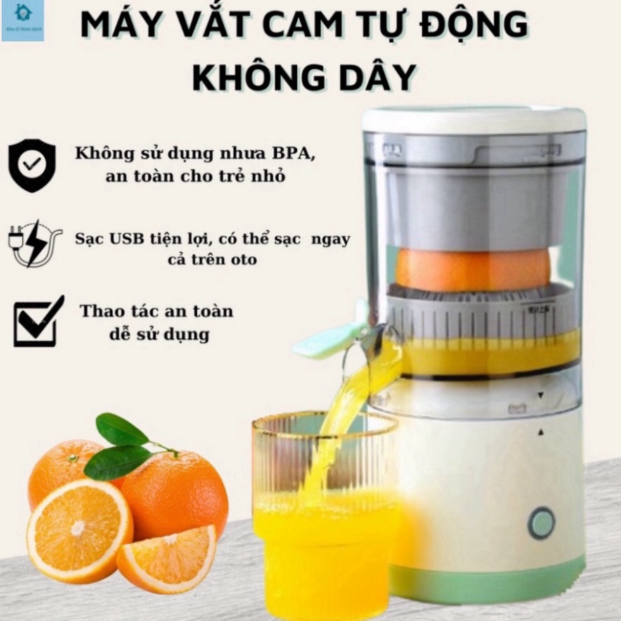 Máy vắt cam tự động ép trái cây không dây đa năng tiện lợi sạc pin nhanh - Máy Ép Hoa Quả Tự Động Sử Dụng Sạc USB -E2