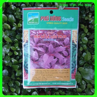 Hạt giống rau dền đỏ lá liễu pn-99 phú nông - gói 20g - amaranth red leaves