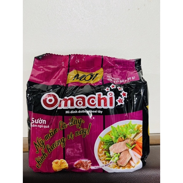 Combo 5 gói mì Omachi khoai tây 400g